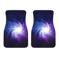 Blue Purple Spiral Galaxy Space Print Front Car Floor Mats