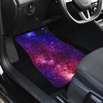 Blue Purple Stardust Galaxy Space Print Front Car Floor Mats GearFrost