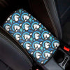 Blue Rainbow Unicorn Pattern Print Car Center Console Cover