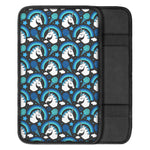 Blue Rainbow Unicorn Pattern Print Car Center Console Cover