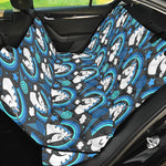 Blue Rainbow Unicorn Pattern Print Pet Car Back Seat Cover
