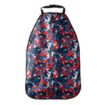 Blue Red And White Digital Camo Print Car Seat Organizers