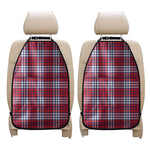 Blue Red And White USA Plaid Print Car Seat Organizers