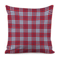 Blue Red And White USA Plaid Print Pillow Cover