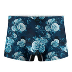 Blue Rose Floral Flower Pattern Print Men's Boxer Briefs