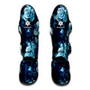 Blue Rose Floral Flower Pattern Print Muay Thai Shin Guard