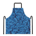 Blue Rose Print Apron