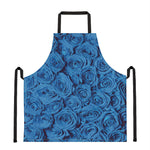 Blue Rose Print Apron