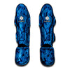 Blue Rose Print Muay Thai Shin Guard