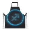 Blue Sagittarius Zodiac Sign Print Apron