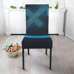 Blue Sagittarius Zodiac Sign Print Dining Chair Slipcover