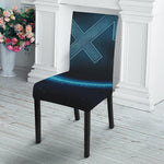 Blue Sagittarius Zodiac Sign Print Dining Chair Slipcover