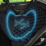 Blue Sagittarius Zodiac Sign Print Pet Car Back Seat Cover