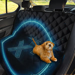 Blue Sagittarius Zodiac Sign Print Pet Car Back Seat Cover