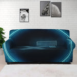 Blue Sagittarius Zodiac Sign Print Sofa Cover