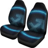 Blue Sagittarius Zodiac Sign Print Universal Fit Car Seat Covers