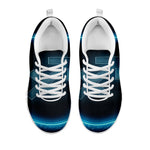 Blue Sagittarius Zodiac Sign Print White Sneakers