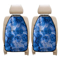 Blue Sapphire Marble Print Car Seat Organizers