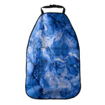 Blue Sapphire Marble Print Car Seat Organizers