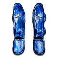 Blue Sapphire Marble Print Muay Thai Shin Guards