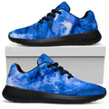 Blue Sapphire Marble Print Walking Shoes