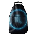 Blue Scorpio Zodiac Sign Print Car Seat Organizers