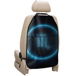 Blue Scorpio Zodiac Sign Print Car Seat Organizers