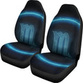 Blue Scorpio Zodiac Sign Print Universal Fit Car Seat Covers