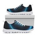 Blue Scorpio Zodiac Sign Print White Running Shoes