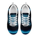 Blue Scorpio Zodiac Sign Print White Sneakers