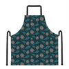 Blue Sea Turtle Pattern Print Apron