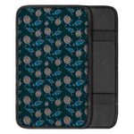 Blue Sea Turtle Pattern Print Car Center Console Cover