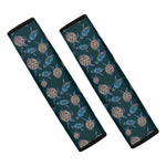 Blue Sea Turtle Pattern Print Car Seat Belt Covers