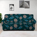 Blue Sea Turtle Pattern Print Sofa Cover