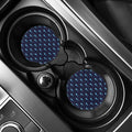 Blue Seahorse Pattern Print Car Coasters