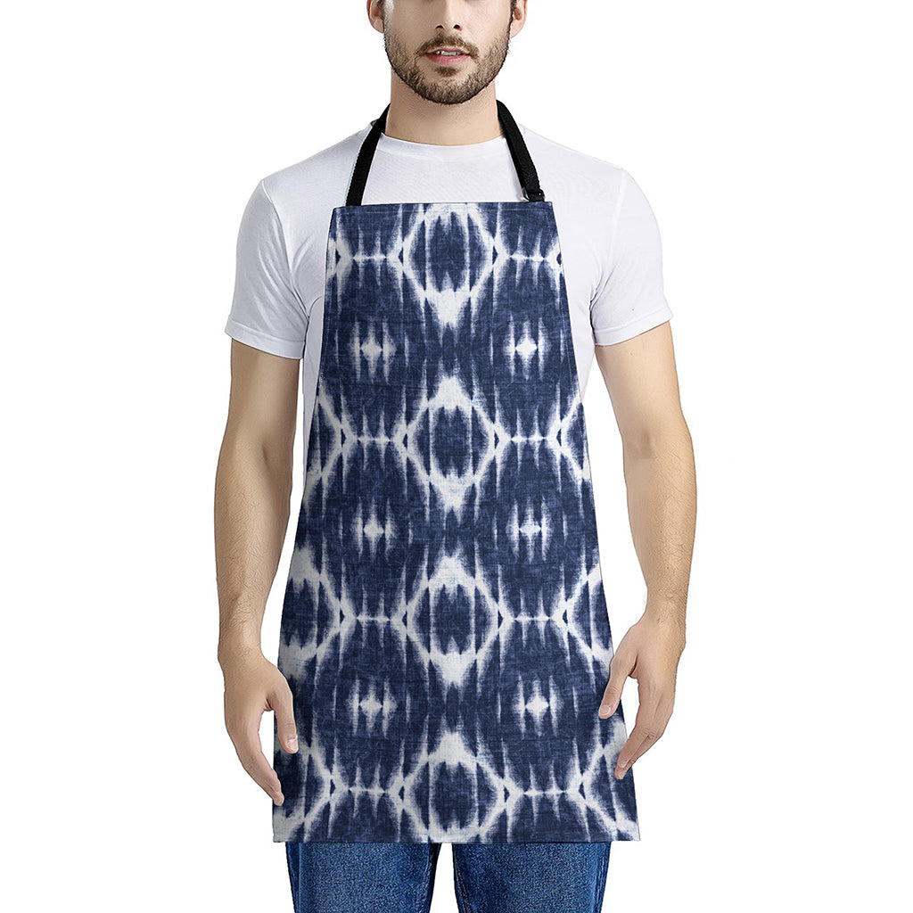 Blue Shibori Print Apron