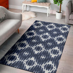 Blue Shibori Print Area Rug