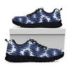 Blue Shibori Print Black Sneakers