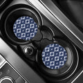 Blue Shibori Print Car Coasters