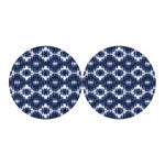 Blue Shibori Print Car Coasters