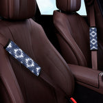 Blue Shibori Print Car Seat Belt Covers