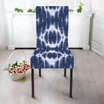 Blue Shibori Print Dining Chair Slipcover