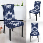 Blue Shibori Print Dining Chair Slipcover