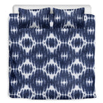 Blue Shibori Print Duvet Cover Bedding Set