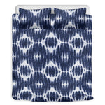 Blue Shibori Print Duvet Cover Bedding Set