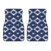 Blue Shibori Print Front Car Floor Mats