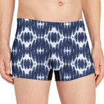 Blue Shibori Print Men's Boxer Briefs