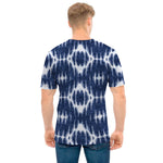 Blue Shibori Print Men's T-Shirt