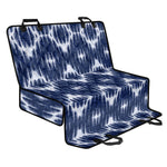 Blue Shibori Print Pet Car Back Seat Cover