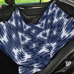 Blue Shibori Print Pet Car Back Seat Cover